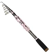 Sougayilang Portable Telescopic Fishing Rod with Carbon Fiber Material and Precision Carved Reel ...