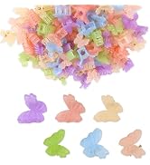 Mini Butterfly Hair Clips 100Pcs Cute Small Hair Clips for Girls Hair Accessories for Girls and W...