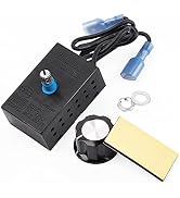 Hiorucet Yiming Fireplace Stove Blower Fan Variable Rheostat Speed On/Off Switch Control, Firepla...