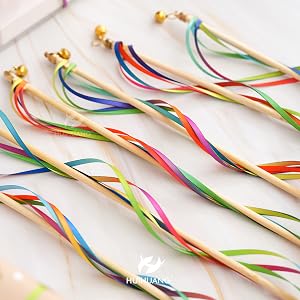 Rainbow satin ribbon