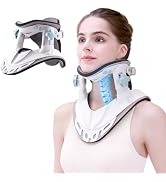 Neck Stretcher Cervical Traction, Adjustable Neck Traction Device, Neck & Shoulder Pain Relief, N...