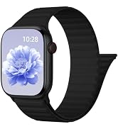 Patented Magnetic Silicone Sport Band for Apple Watch Bands for Women Men | Soft Silicone Solo Lo...