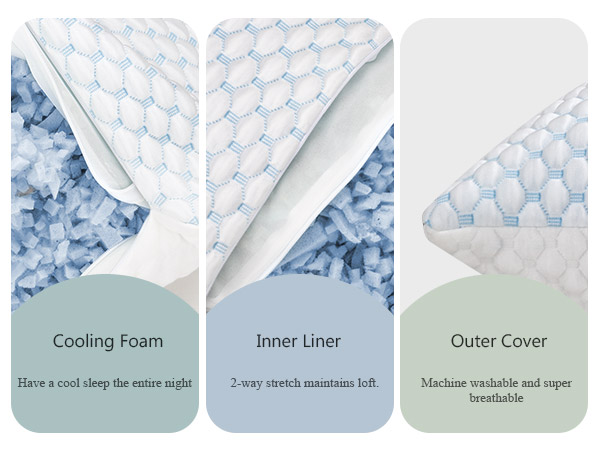 Shredded Memory Foam Pillows