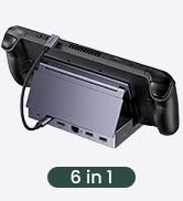 UGREEN Steam Deck Dock 6-in-1 USB C Hub, 4K 120Hz HDMI 2.1, 100W PD, USB-A & USB C 3.0, Gigabit E...