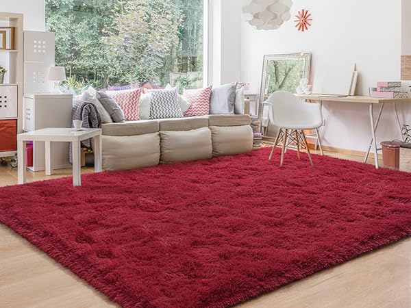 wine red rug