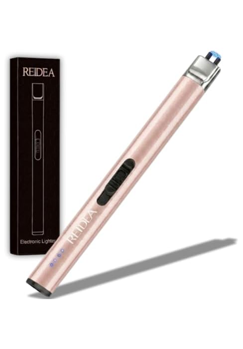 REIDEA Electric Lighter, R1 Pro Windproof Flameless USB Rechargeable Arc with Safe Button and Pow...