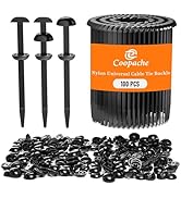 Coopache Nylon Universal Cable Tie Buckle for Car, Automotive Zipper Clips and Fasteners Heavy Du...