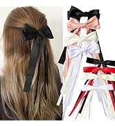 8 PCS bow hair clips hair ribbon Hair Bows for Women Girls,Bow-knot Hair Clips for Women Thick Ha...
