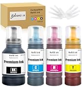 EXCERCUS Ink Refill Bottles Compatible for Ecotank ET2760 ET-4760 ET2750 ET-3760 ET-2850 ET-15000...