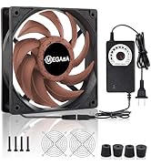 MEGAttA 120mm Cooling Fan with AC Plug,High Speed 2500 RPM Low Noise,Cooling for Receiver,Raspber...