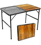 ROCK CLOUD Portable Camping Table Ultralight Aluminum Folding Grill Table Small Camp Table for Be...