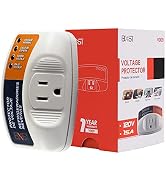 BXST One Outlet Plug in Voltage Protector for Home Protects Against High and Low Voltage Surge Pr...