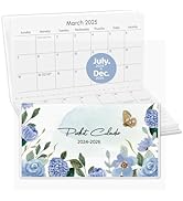 Zuozee Pocket Calendar 2025-2026, Small Pocket Planner 2025 for Purse - 3.5”×6.5” - From July 202...