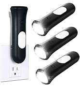 4 in 1 Emergency Power Failure Lights for Home, 3 Pcs Rechargeable LED Flashlight, Automatic Turn...