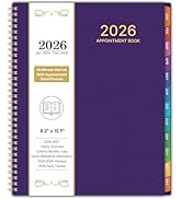 2026 Appointment Book/Planner - 8.2" x 11", Daily Planner 2026 from Jan. 2026 - Dec. 2026, 2026 D...