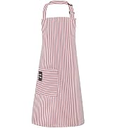 XLSXEXCL Kids Stripes Apron for Boys Girls with Side Pocket | Thin Striped Design, Kids Waterproo...