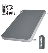 Naturehike 4" Drop Stitch Double Sleeping Pad with Floor Pump, 882 LBS Non-Collapsible Strong Sup...