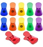 Ninth Five Bag Clips, 12 Pack Food Chip Snack Bag Sealing Clips, Color Refrigerator Magnet Clips ...