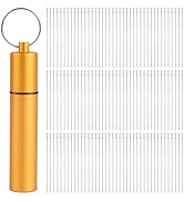 GarfxG 120 Pcs Straight Beading Needles for Jewelry Making, Size 10-0.018 * 2.16In Length, Fine T...