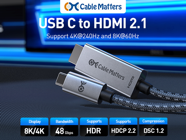 USB C to HDMI cable