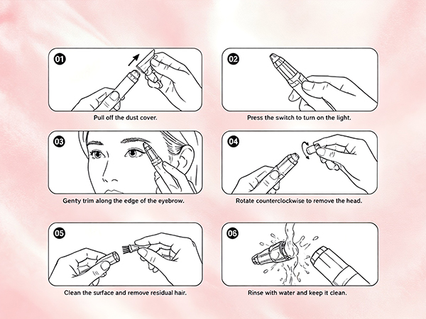 how to use this eyebrow trimmer