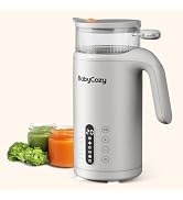 Baby Food Maker, BabyCozy 5 in 1 Baby Food Processor, Steamer, Blender, 304 Stainless Steel, 2 Tr...
