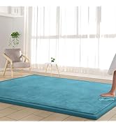 Baby Play Mat Nursery Rug - 6’7” X 6’7” Memory Foam Area Rug Soft Padded Carpet - 1" Thick Playma...