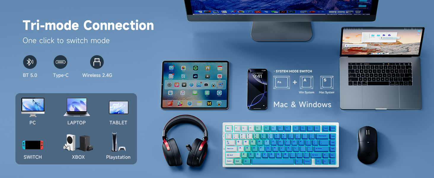 gaming keyboard, mechanical keyboard, creamy keyboard, wireless gaming keyboard,keyboard gaming