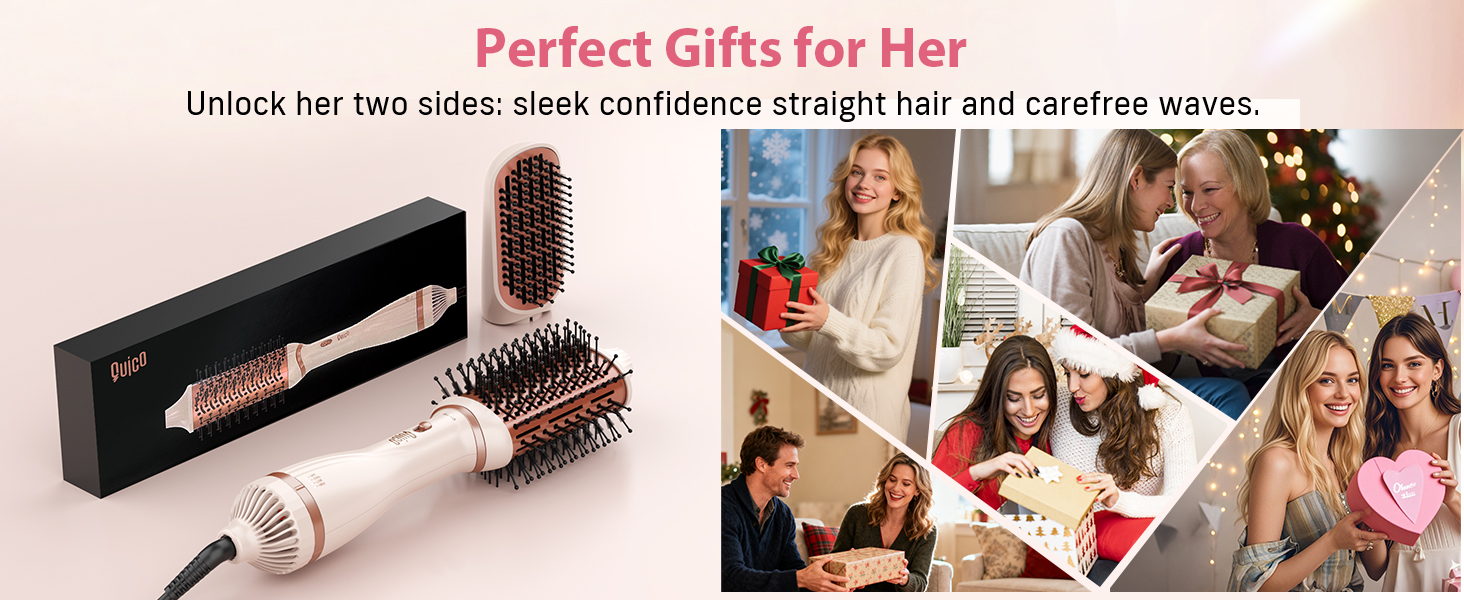 Hair dryer brush