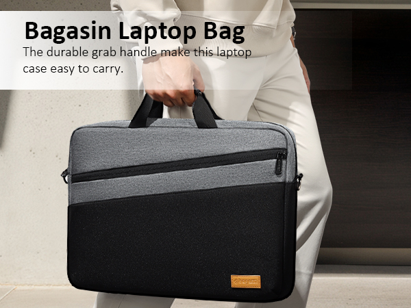grey laptop bag