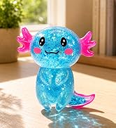 Asgzed Axolotl Squishy Stress Relief Toy Cute Glitter Squishy Axolotl | Slow-Rising Fidget Sensor...