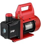 PB Motor Tech 4.5CFM 1/3HP Single-stage Vacuum Pump, 110V/60Hz Rotary Vane Vacuum Pump for HVAC S...