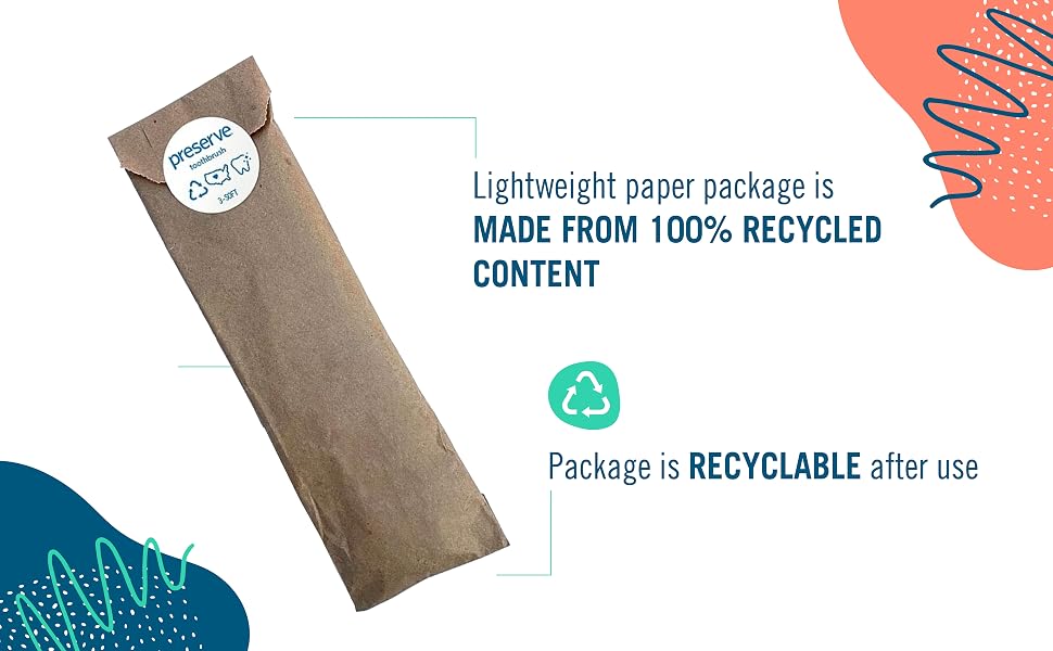 paper package made from 100% recycled content recyclable