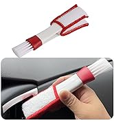 Smeyta Double Head Brush for Car Clean 1Pack,Car Brushes for Detailing Interior,Air Conditioning ...