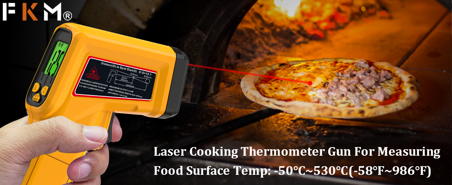 digital infrared thermometer for pizza oven