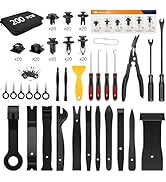 GOOACC 200Pcs Trim Removal Tool, Auto Push Pin Bumper Retainer Clip Set Fastener Terminal Remover...