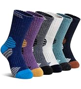 DoSmart Kids Hiking Walking Socks, Boys Girls Toddlers Merino Wool Warm Wicking Cushion Crew Socks
