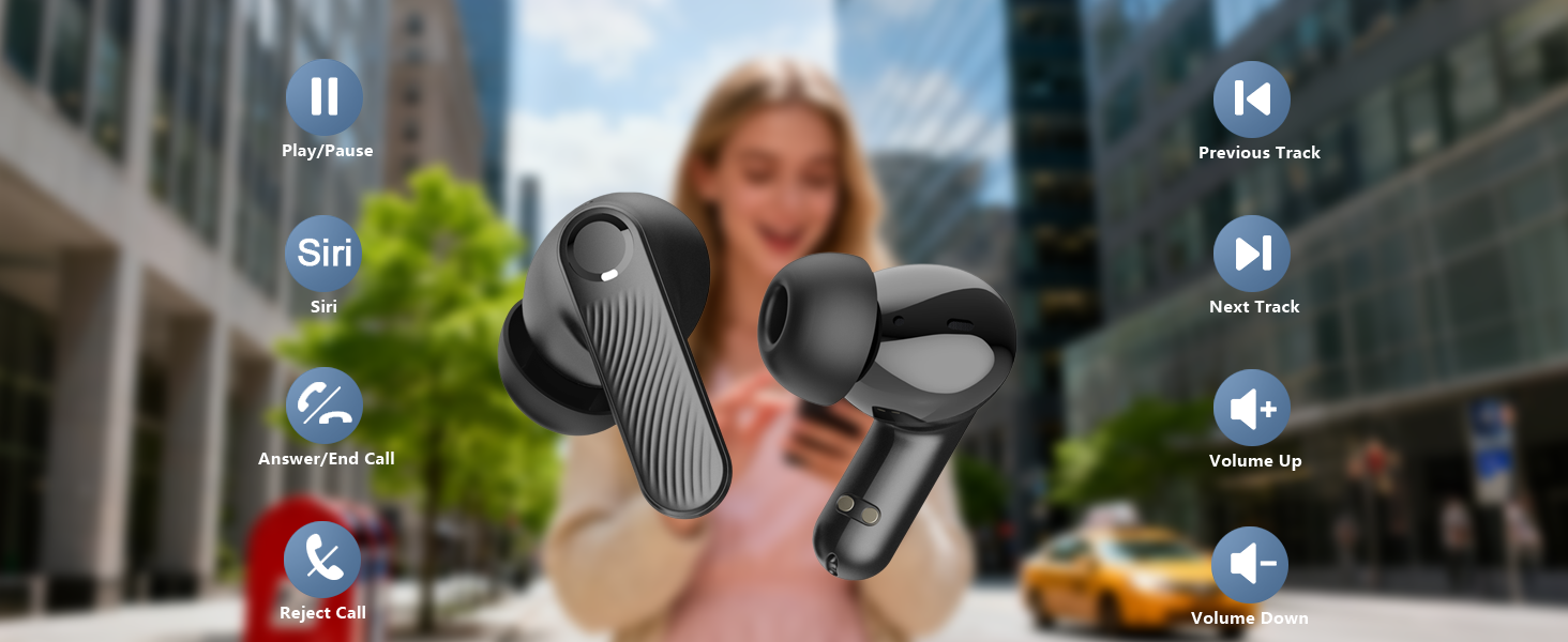 touch control earbuds