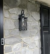 DBF Motion Sensor Outdoor Lights Wall Mount, Dusk to Dawn Exterior Light Fixture, Anti-Rust Water...
