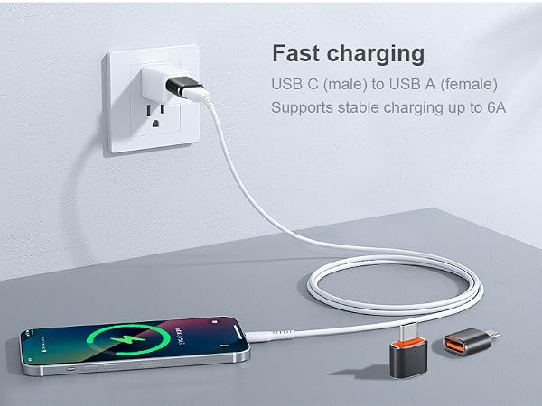 USB C to USB Adapter USB C Male to USB 3.0 Female OTG Adapter