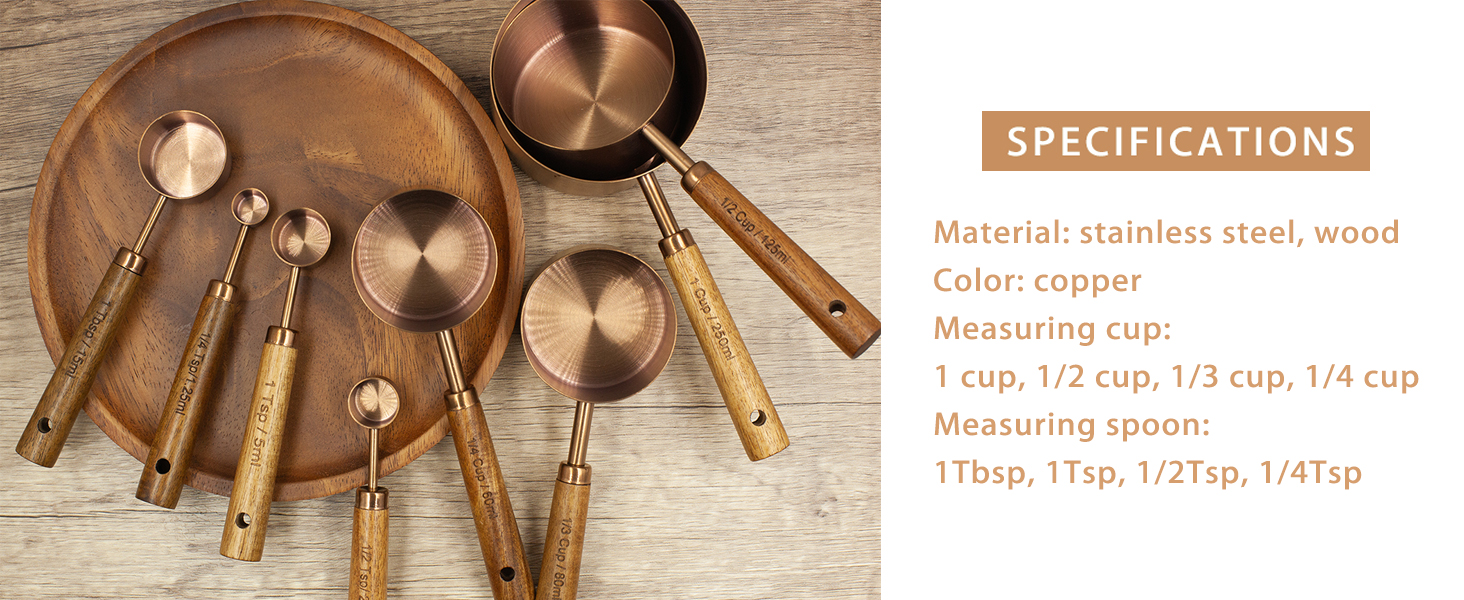 measuring cups and spoons set