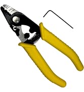 FiberShack - 3 Hole Fiber Stripper with 6" TPR Handle - Fiber Optic Stripper includes 1.5mm Hex K...