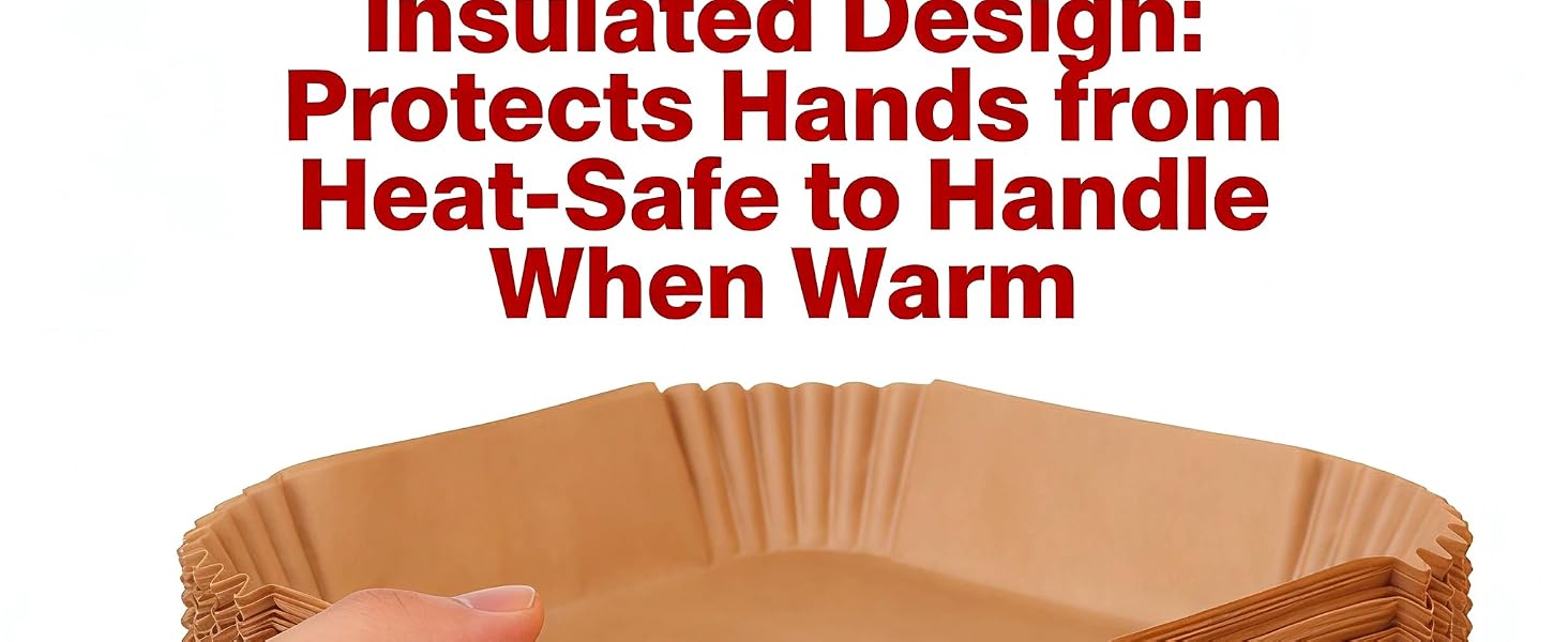 Food Grade Air Fryer Paper Liners for Healthy Cooking and Baking