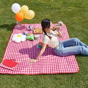 red Outdoor Picnic Blankets