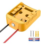Upgraded Power Wheels Adapter for Dewalt 20V Battery - 30A Max, Overdischarge & Overcurrent Prote...