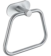 DIYZON Self-Adhesive Towel Ring, Bathroom Hardware Accessories, 304 Stainless Steel Hand Towel Ho...