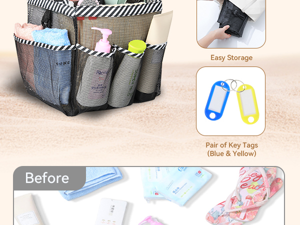huge storage space shower caddies extra large tote bag spacious store all bathing necessities