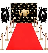 Red Carpet Runner,VIP Photography Backdrop,Backdrop Film Movie Theme Party Decorations Accessory ...