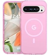 ANNSD for Google Pixel 9/9 Pro Case,Magnetic Matte Shockproof Cover,Translucent Full Body Protect...