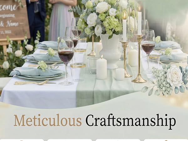sage green plastic plates